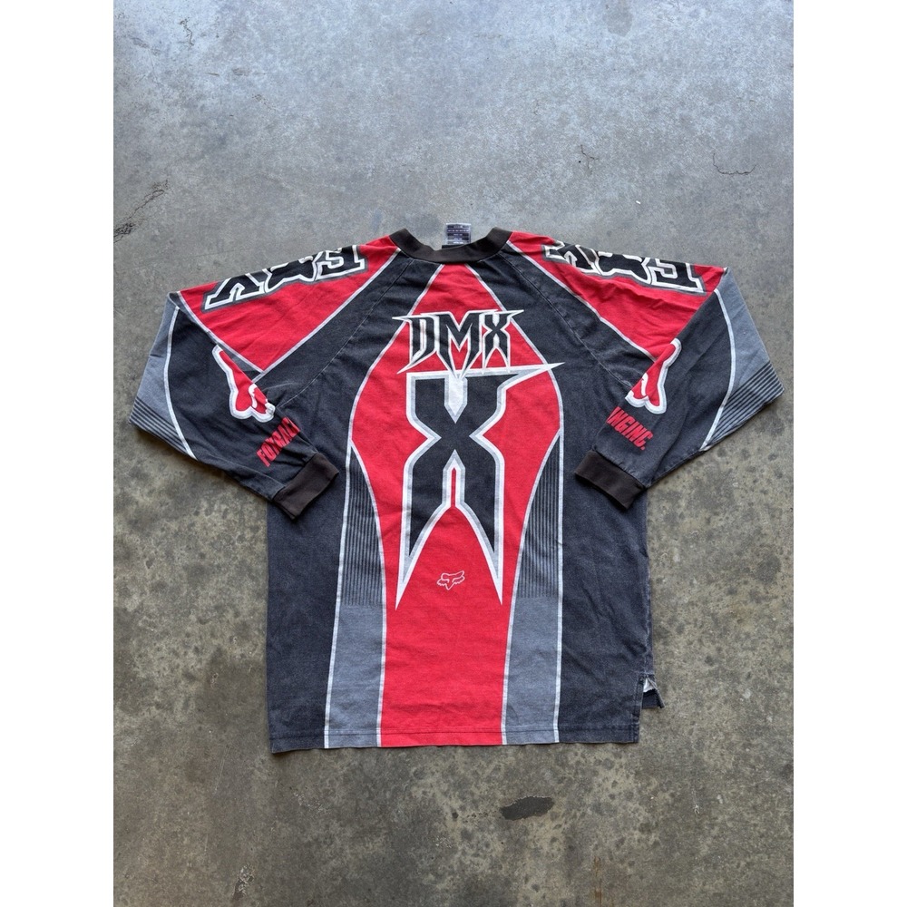 Vintage 2000 Fox Racing x DMX Ruff Ryders Rap Motocross Y2K Jersey Size Medium